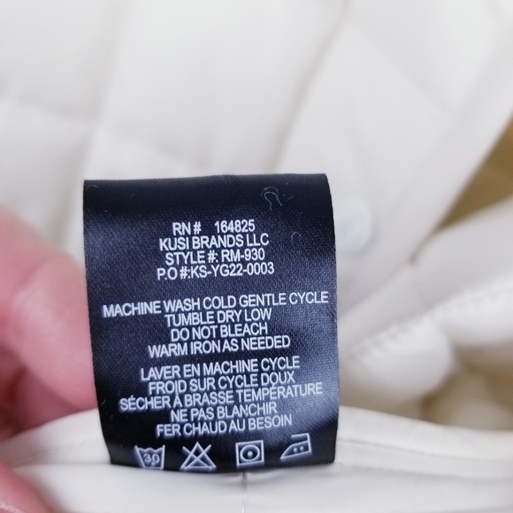 Rebecca Minkoff Cream Quilted Jacket NWT size Large - Picture 11 of 13